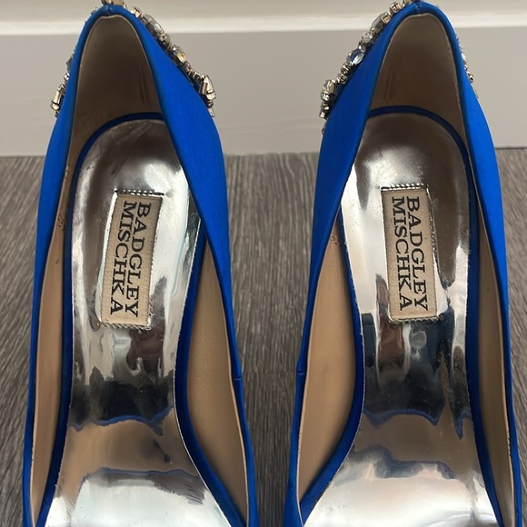 Badgley Mischka Kiara Embellished Peep-Toe Pump